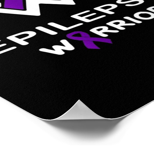 てんかん認識度戦士サポートサバイバーパープル ポスター (角)