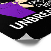 てんかん認識度戦士Unbreakable strong Home ポスター (角)