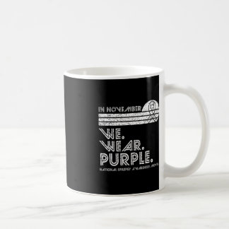 てんかん認識度月11月November we衣服パープルv コーヒーマグカップ