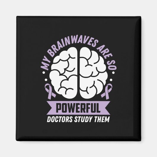 てんかん認識度私の脳波はとても強力R マグネット (正面)