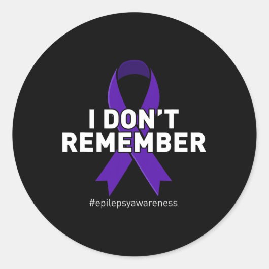 てんかん認識度覚えていない ラウンドシール (正面)
