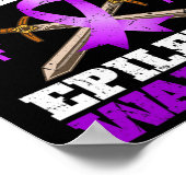 てんかん認識度誇りを持った月のパパ ポスター (角)