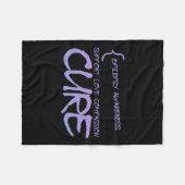 てんかん認識度3 フリースブランケット (正面(横))