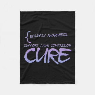 てんかん認識度3 フリースブランケット