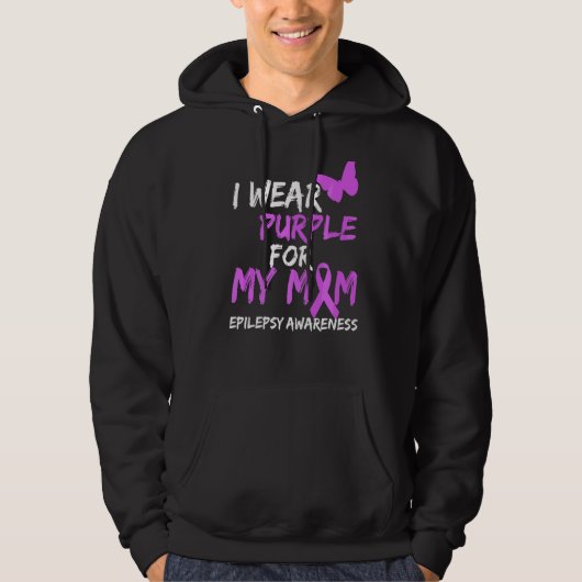 てんかん認識度I衣服パープルfor My Mom Butter パーカ (正面)