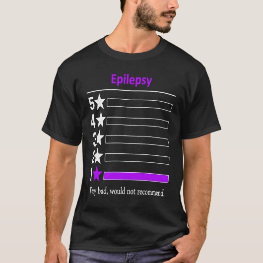 てんかん非常に悪い推奨しない Tシャツ (正面)