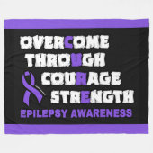 てんかん…治療 フリースブランケット (正面(横))