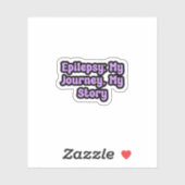 てんかん：私の旅、私の物語パープル認識度 シール (シート)