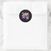 てんかん Awareness Tシャツ ラウンドシール (バッグ)
