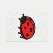 てんとうむし フリースブランケット (正面(横))