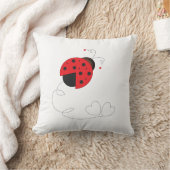 てんとう虫およびハート クッション (ブランケット)