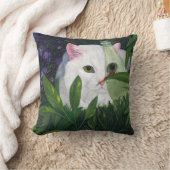 てんとう虫および猫 クッション (ブランケット)