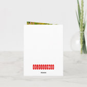 てんとう虫とデイジー サンキューカード (裏面)