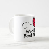 てんとう虫のお母さんのマグ コーヒーマグカップ (正面左)