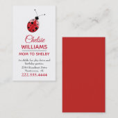 てんとう虫のお母さんカード コーリングカード (正面/裏面)