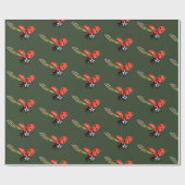 てんとう虫のはえ、赤いてんとう虫 ラッピングペーパー (フラット)
