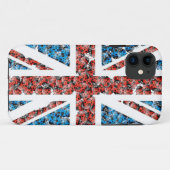 てんとう虫のイギリスの旗の電話箱 Case-Mate iPhoneケース (裏面(横))