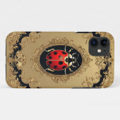 てんとう虫のエレガントなアートペインティング Case-Mate iPhoneケース (裏面(横))