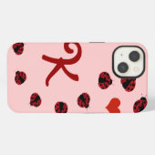 てんとう虫のカスタマイズ可能デザイン iPhoneケース (裏面横)