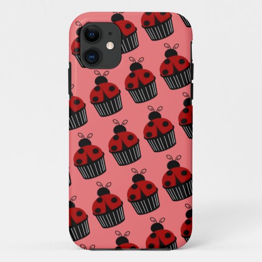 てんとう虫のカップケーキ Case-Mate iPhoneケース (裏面)