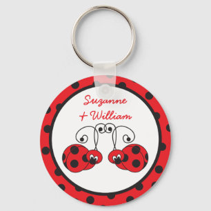 てんとう虫のカップルKeychain キーホルダー