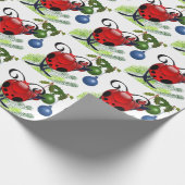 てんとう虫のクリスマスプレゼント ラッピングペーパー (角)