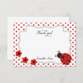 てんとう虫のサンキューカード サンキューカード (正面/裏面)