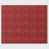 てんとう虫のデザインをくまなく ラッピングペーパー (フラット)