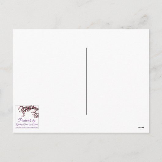 てんとう虫のハッピーバレンタインデーの郵便はがき シーズンポストカード (裏面)