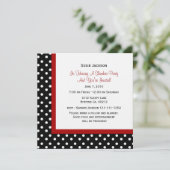 てんとう虫のパーティの招待状 招待状 (スタンド正面)