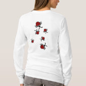 てんとう虫のフード付きスウェットシャツ Tシャツ (裏面)