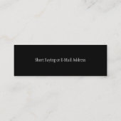 てんとう虫のプロフィールはカードを薄くします スキニー名刺 (裏面)