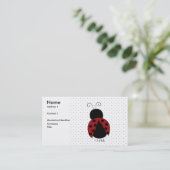 てんとう虫のプロフィールカード 名刺 (スタンド正面)
