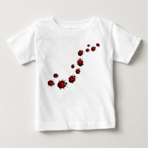 てんとう虫のベビーのワイシャツのてんとう虫のベビージャージーはカスタマイズ ベビーTシャツ