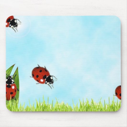 てんとう虫のマウスパッド マウスパッド (正面)