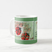 てんとう虫のマグ(禅の俳句シリーズ) コーヒーマグカップ (正面左)