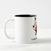 てんとう虫の交差 ツートーンマグカップ (左)