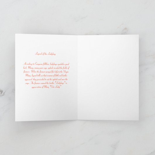 てんとう虫の伝説 カード (内部)