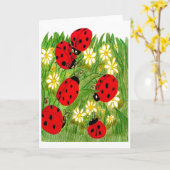 てんとう虫の伝説 カード (黄色い花)