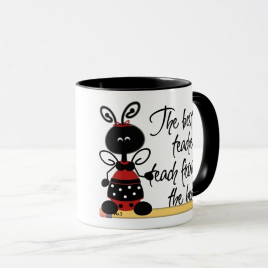 てんとう虫の先生のマグ マグカップ (正面右)