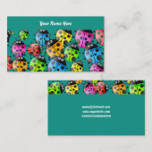 てんとう虫の壁紙、ここのあなたの名前 名刺 (正面/裏面)