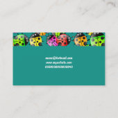 てんとう虫の壁紙、ここのあなたの名前 名刺 (裏面)