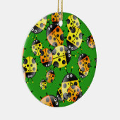 てんとう虫の壁紙 セラミックオーナメント (右)