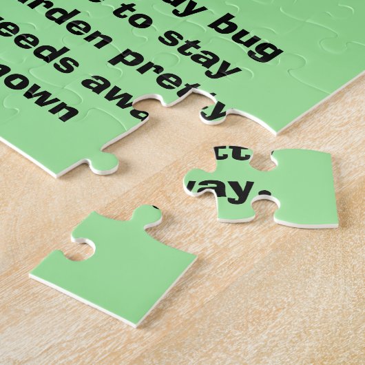 てんとう虫の引用文のパズル ジグソーパズル (側面)