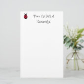 てんとう虫の文房具 便箋 (スタンド正面)