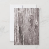 てんとう虫の木製の背景のブライダルシャワーのビンゴカード 招待状 (裏面)