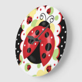 てんとう虫の柱時計 ラージ壁時計 (傾斜)