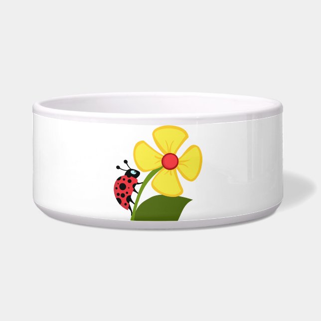 てんとう虫の花 ボウル (正面)
