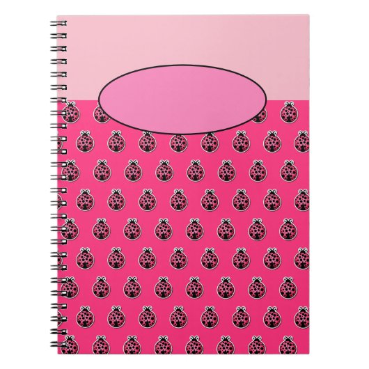 てんとう虫の虫のノート ノートブック (正面)