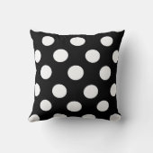 てんとう虫の赤く黒いベビーの発表の枕 クッション (裏面)